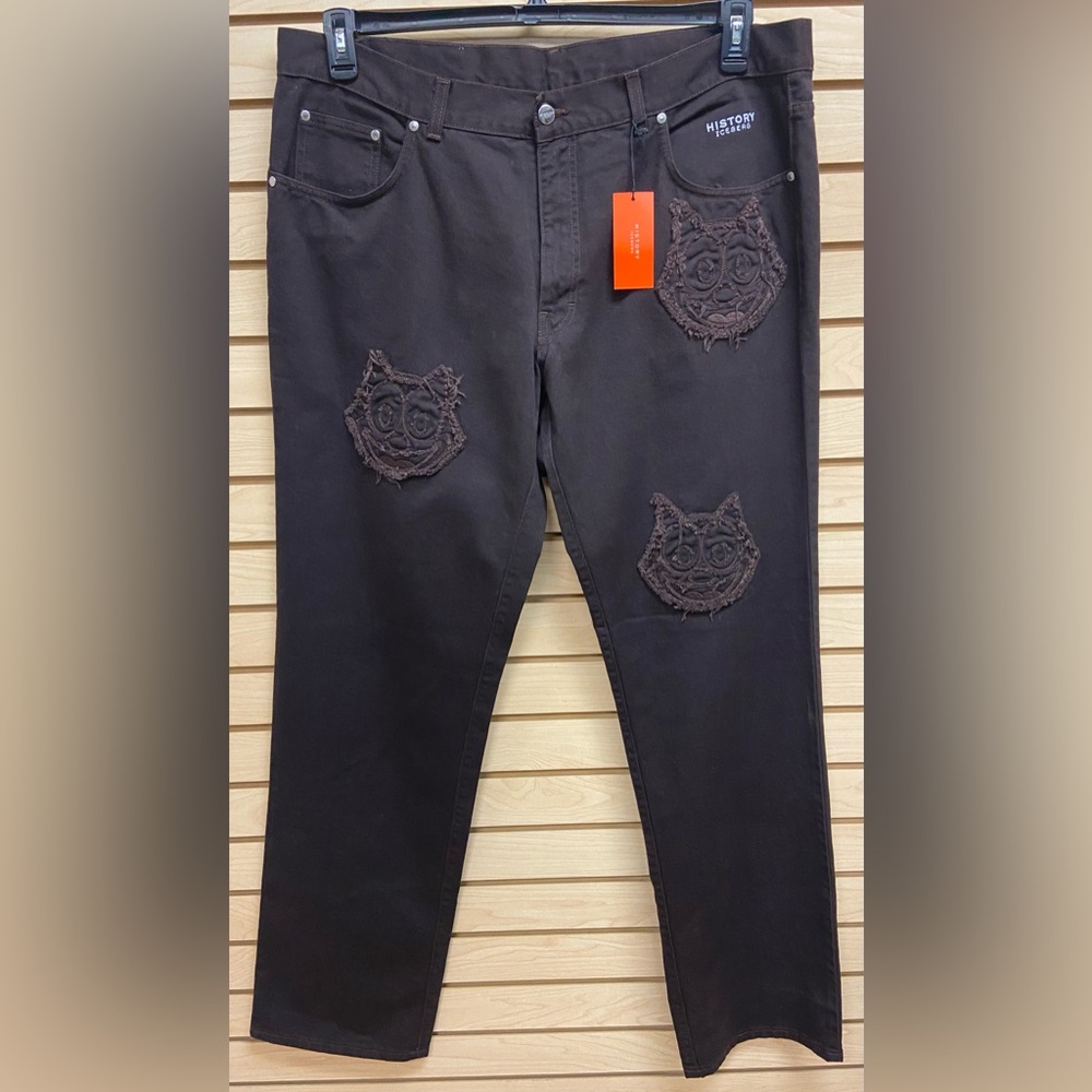 NWT ICEBERG MEN FASHIONABLE JEANS MADE IN ITALY SIZE 42 INSEAM 36